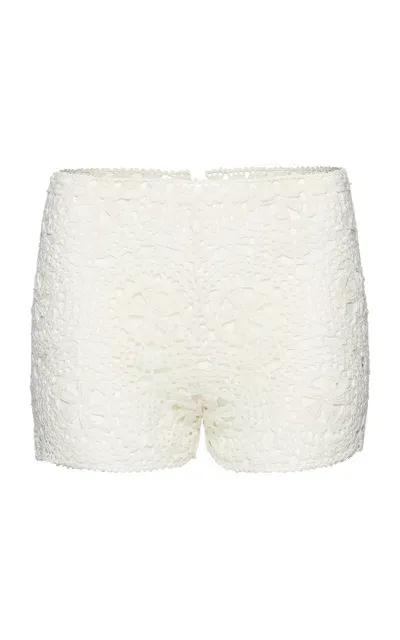 Magda Butrym Boucle Mini Short In White