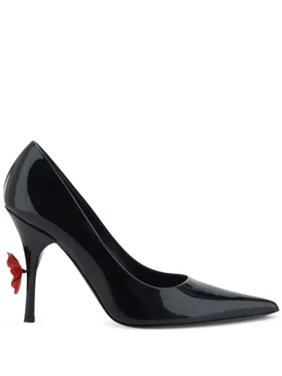 Magda Butrym Rose-detail Pumps In Black