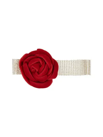 Magda Butrym Rose Necklace. In Red