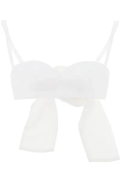 Magda Butrym Rose Top Bralette With In White