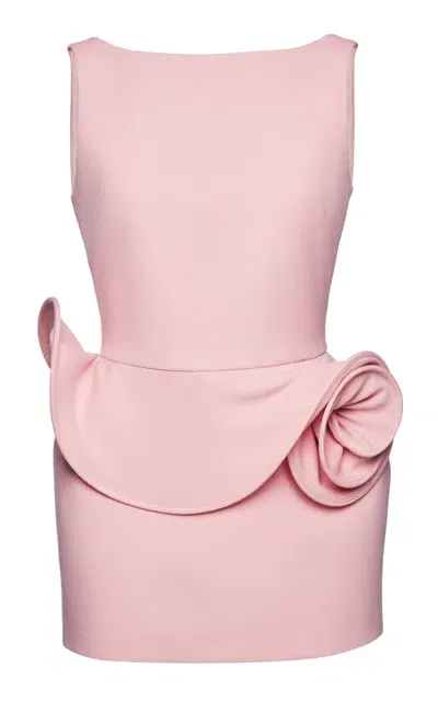 Magda Butrym Rosette Mini Dress In Pink