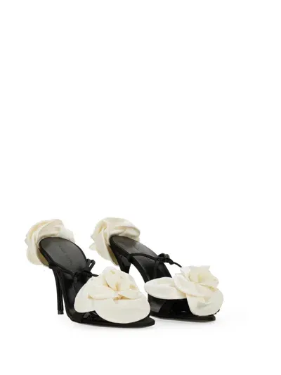 Magda Butrym Sandal With Flower Detail In Black