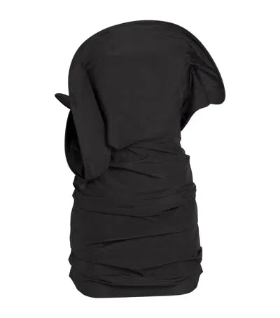 Magda Butrym Sculptural Mini Dress In Black