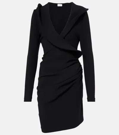 Magda Butrym Wool-blend Minidress In Black