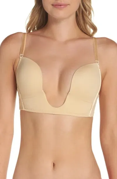 Magic Bodyfashion V-bra Convertible Plunge Bra In Latte