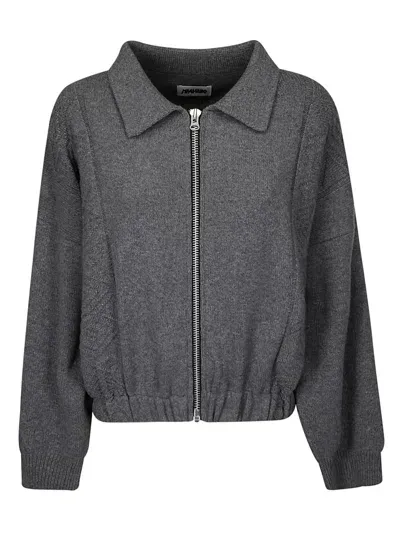 Magliano Chic Knitted Jacket In Grey