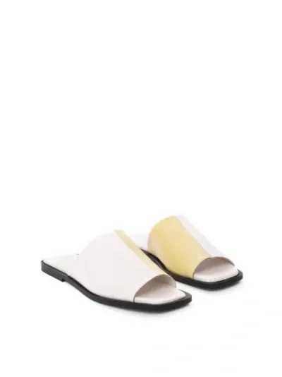 Maguire Cabra Sandal In Cream And Banana Yellow