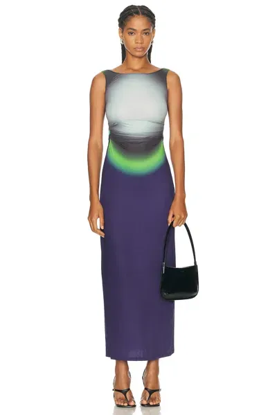 Maisie Wilen Software Long Dress In Glow