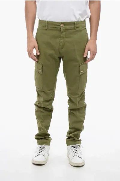 Maison Clochard Slim-fit Cargo Pants In Green