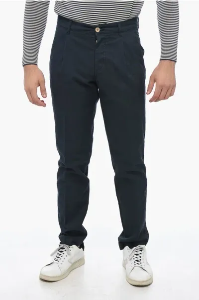 Maison Clochard Slim Fit Chino Pants In Black