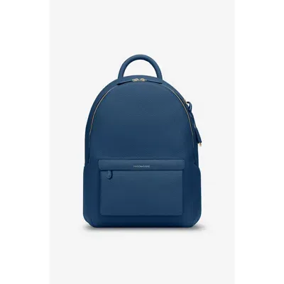 Maison De Sabre Maison De Sabré Leather Backpack In Pacific Blue