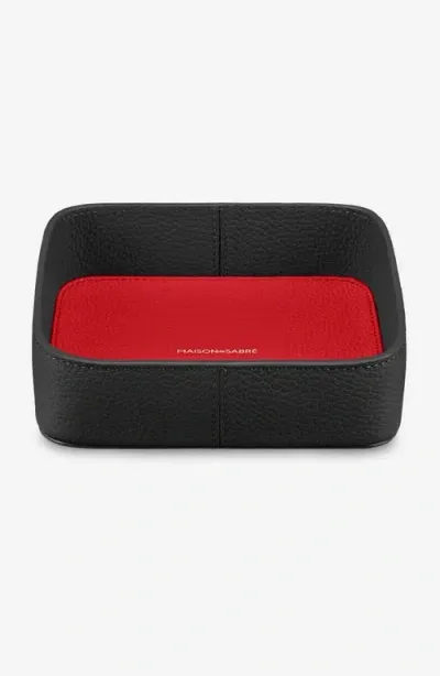 Maison De Sabre Maison De Sabré The Catchall Tray In Rouge Noir