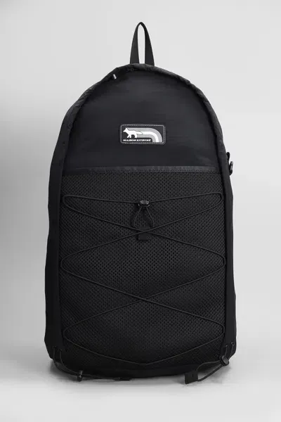 Maison Kitsuné Backpack In Black Polyamide