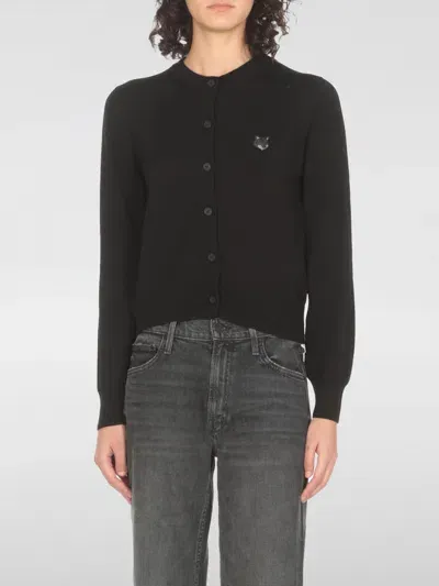 Maison Kitsuné Cardigan  Woman Color Black In Schwarz