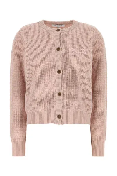 Maison Kitsuné Maison Kitsune Handwriting Comfort Cardigan-xs Nd Maison Kitsune Female In Pink