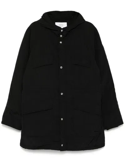 Maison Kitsuné Hooded Parka In Black