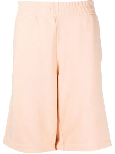 Maison Kitsuné Logo-patch Track Shorts In Pink