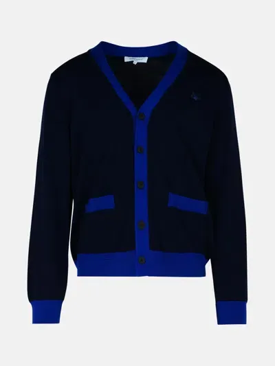 Maison Kitsuné Navy Wool Cardigan