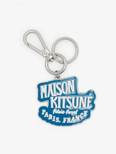 Maison Kitsuné Palais Royal Keyring In Blue