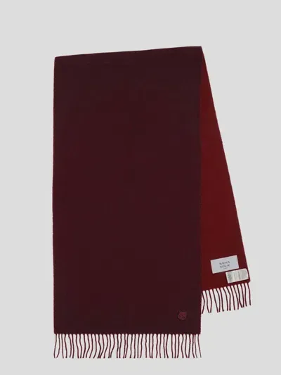 Maison Kitsuné Scarfs In Redstar