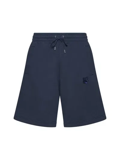 Maison Kitsuné Shorts In Deep Navy