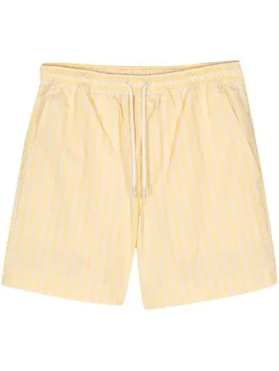 Maison Kitsuné Casual Board Shorts In Yellow