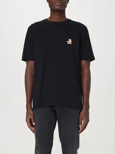 Maison Kitsuné T-shirt  Men Color Black In Schwarz