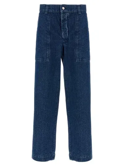 Maison Kitsuné Workwear Jeans In Blue