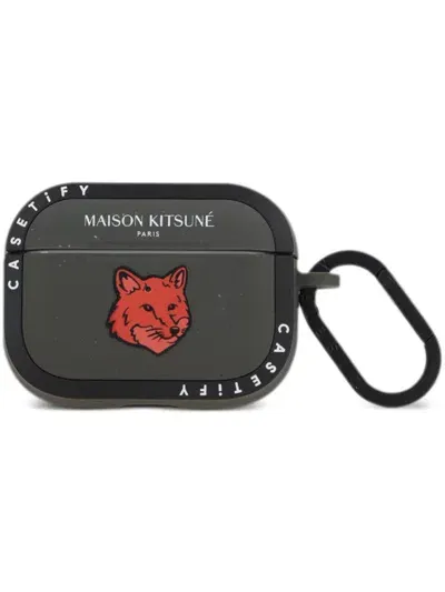 Maison Kitsuné X Casefy Fox Head Airpods Pro2 Case In Black