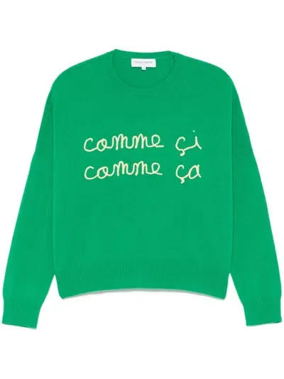 Maison Labiche Buzelin Comme Ci Comme Ca Sweater In Green