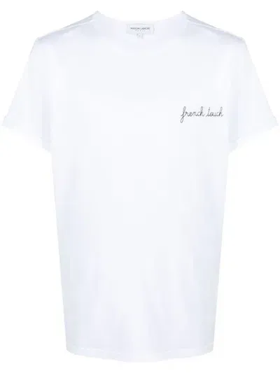 Maison Labiche Logo-print Crew-neck T-shirt In White