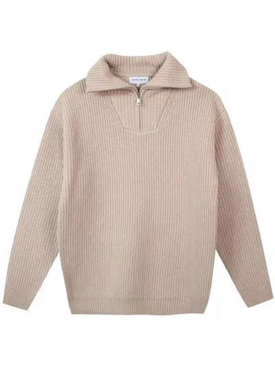 Maison Labiche Ribbed Wool Jumper In Neutrals