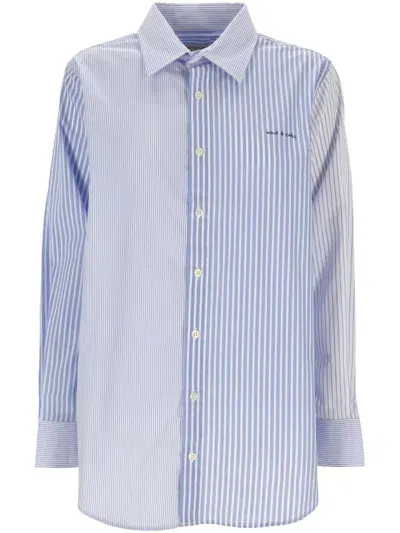 Maison Labiche Shirts In Patchwork Blue