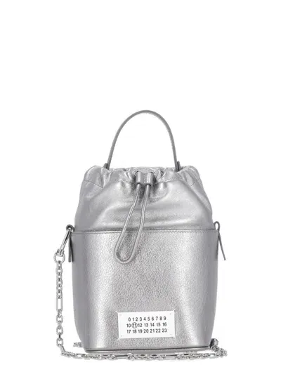 Maison Margiela 5ac Bucket Bag In Argento