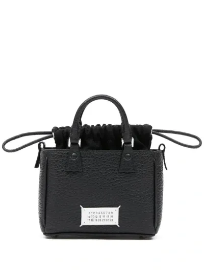 Maison Margiela 5ac Leather Tote Bag In Black