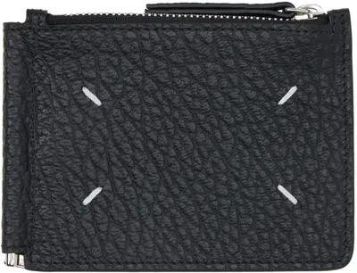 Maison Margiela Black Four Stitches Wallet In T8013 Black