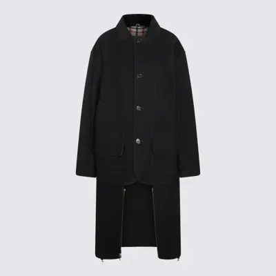 Maison Margiela Black Wool Coat