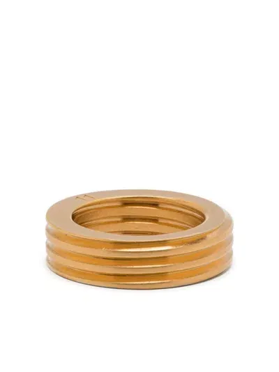 Maison Margiela Bolt And Nut Ring In Gold