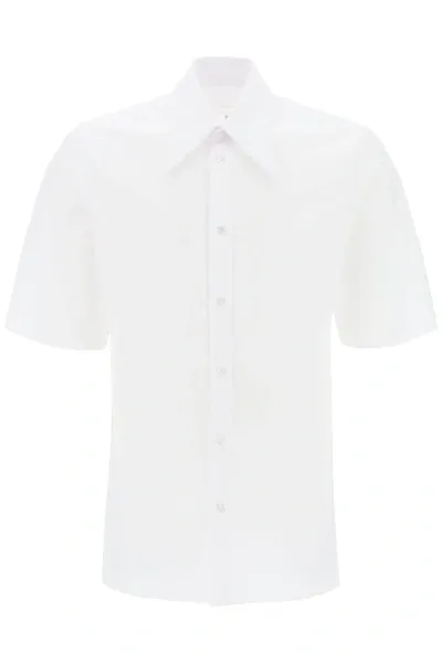 Maison Margiela Camicia Con Colletto Steccato In White