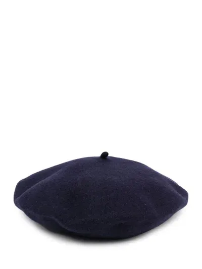 Maison Margiela Classic Cap Woman Navy In Wool