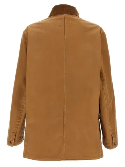 Maison Margiela Coats In Brown