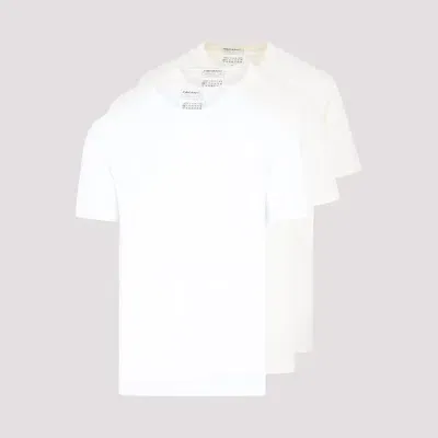 Maison Margiela Cotton T-shirt Set In White