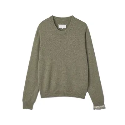 Maison Margiela Crewneck Sweater In Green