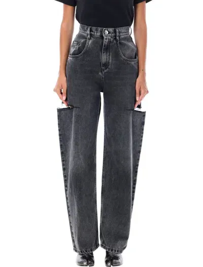 Maison Margiela Cut-out Denim In Black