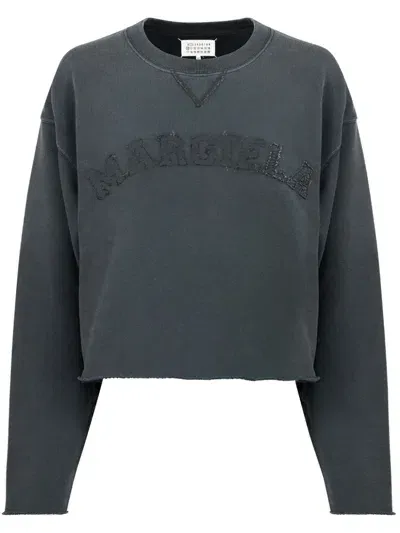 Maison Margiela Dark Grey Cotton Jersey In Green