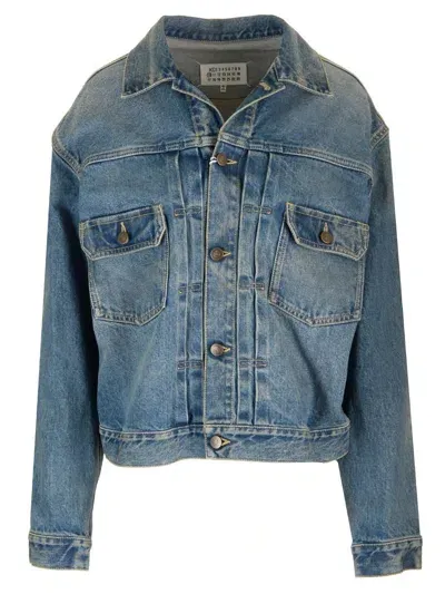 Maison Margiela Denim Jacket In Blue