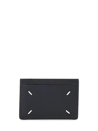 Maison Margiela Four Stitches Card Holder In Black