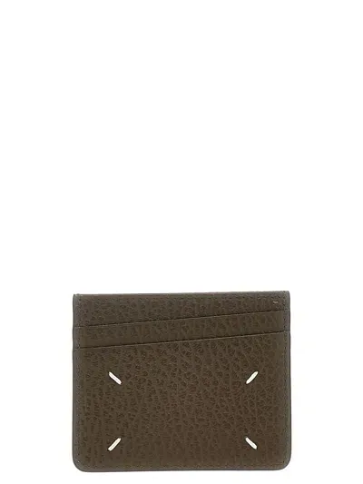 Maison Margiela 'four Stitches' Card Holder In Brown