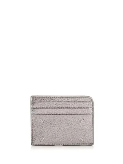 Maison Margiela Four Stitches Card Holder In Gray