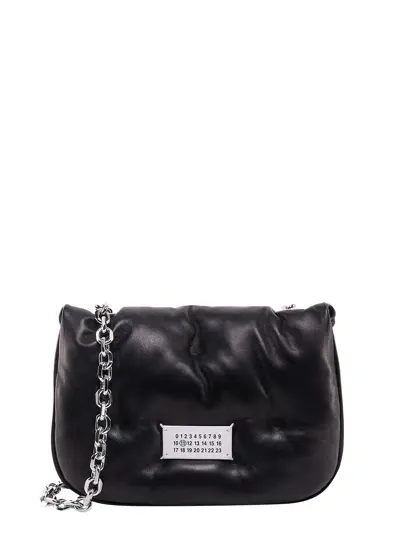 Maison Margiela Glam Slam Flap Shoulder Bag In Black